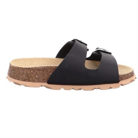 CHLAPECKÉ KORKOVÉ PANTOFLE FOOTBAD, SUPERFIT, 0-800111-0000, ČERNÁ