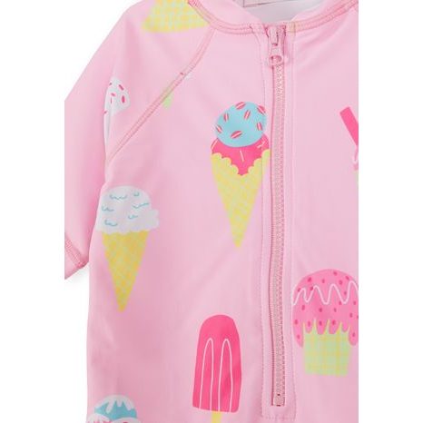 PLAVKOVÝ SET DÍVČÍ MINOTI 30SWIM100 RŮŽOVÁ