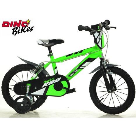 Gyermek kerékpár 14" zöld 2017, Dino Bikes, W020169 