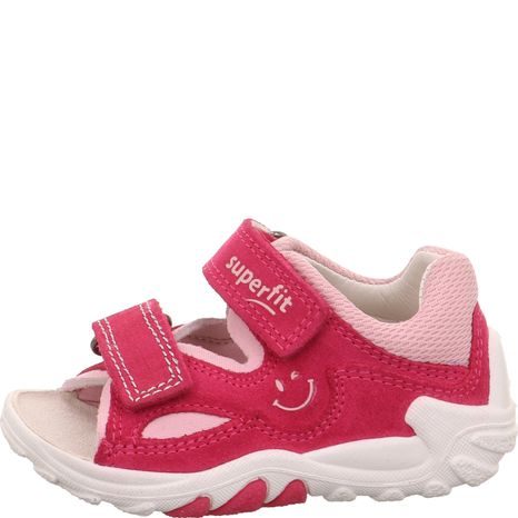 DÍVČÍ SANDÁLY FLOW  PINK/PINK SUPERFIT 1-000034-5500 RŮŽOVÁ