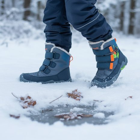 CHLAPECKÁ ZIMNÍ OBUV SUPERFIT BAREFIT TRACE GTX  BLUE/ORANGE 1-006041-8020