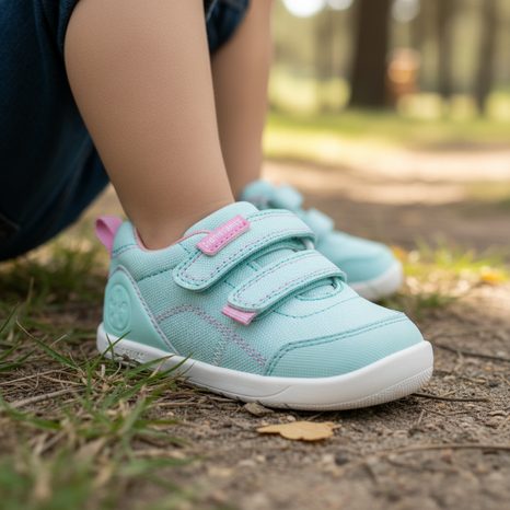 TENISI BAREFOOT DIN PÂNZĂ PENTRU FETE LONA BASICA SKY BIOMECANISC 262190-D622