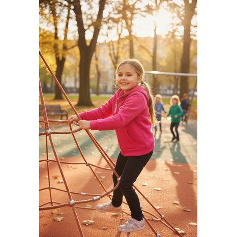 MIKINA DÍVČÍ S KAPUCÍ, MINOTI, 8GZTHRU 4, RŮŽOVÁ