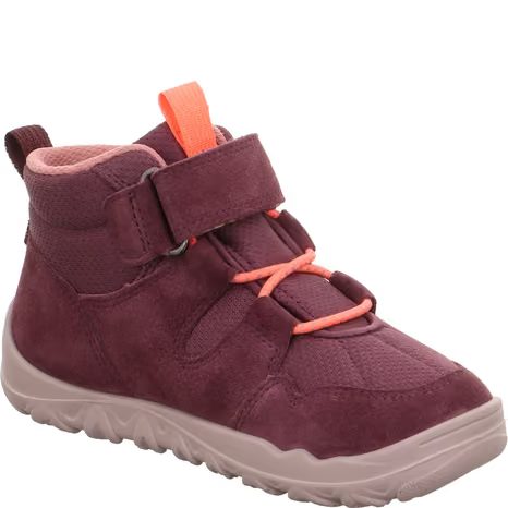 DIEVČENSKÉ CELOROČNÉ BAREFOOT TOPÁNKY WALDERI RED/ORANGE SUPERFIT 1-000910-5000