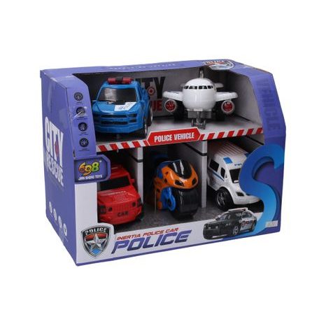 DOPRAVNÍ PROSTŘEDKY POLICEJNÍ 5 KS 10 CM, WIKY VEHICLES, W013261
