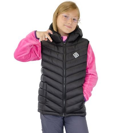 DĚTSKÁ VESTA EXTRA LEHKÁ PŘECHODOVÁ NYLONOVÁ TEPA, PIDILIDI, PD1155-10, ČERNÁ