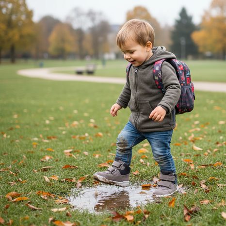 DĚTSKÁ CELOROČNÍ BAREFIT OBUV SUPERFIT SUPERFREE GTX GREY/BLUE 1-000544-2010