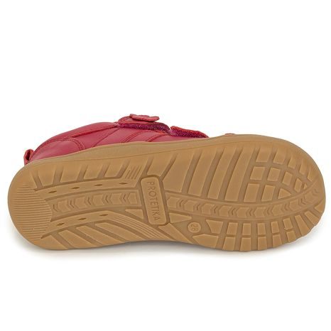 DÍVČÍ BAREFOOT TENISKY KIMBERLY RED, PROTETIKA, ČERVENÁ