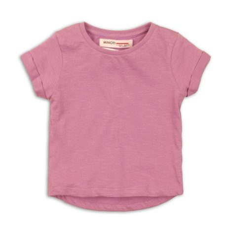 Tricou pentru fete cu mânecă scurtă, Minoti, 2SLUBT03, vișiniu