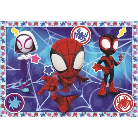 SLOŽENÉ PUZZLE 30 DÍLKŮ SPIDEY A JEHO ÚŽASNÍ PŘÁTELÉ S TECHNOLOGIÍ SUPER KOLOR
