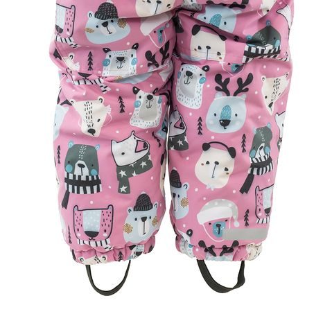 DIEVČENSKÁ ZIMNÁ KOMBINÉZA S KOŽÚŠKOM, PIDILIDI, PD1129-01, RUŽOVÁ