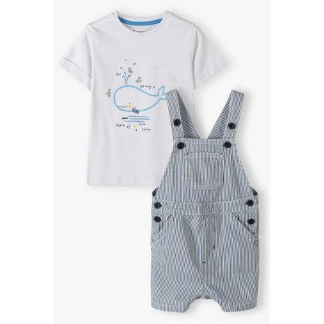 Set pentru băieți - tricou și pantaloni scurți, Minoti, santorini 6, Kluk