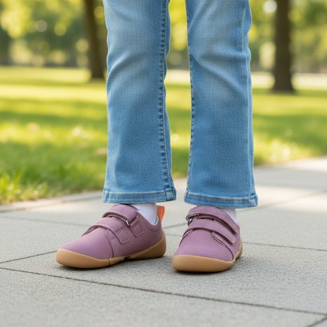 DIEVČENSKÉ BAREFOOT TENISKY VENTO PURPLE/ORANGE SUPERFIT 1-008204-8500