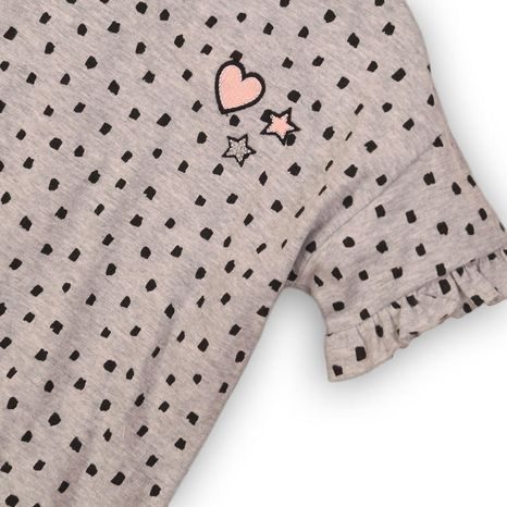 TRICOU PENTRU FETE CU MÂNECĂ SCURTĂ, MINOTI, LIFE 8, GRI
