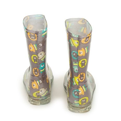 DĚTSKÉ HOLÍNKY PVC - POTISK ZVÍŘÁTKA, PIDILIDI, PL0042-18,  HNĚDÁ