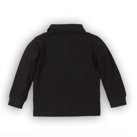 TRICOU PENTRU BĂIEȚI POLO DIN BUMBAC CU MÂNECĂ LUNGĂ, MINOTI, SCOUT 6, ANTRACIT