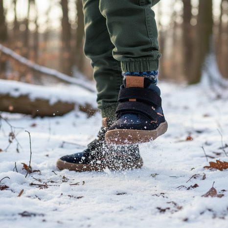 CHLAPECKÉ BAREFOOT BOTY TEX AUTUMN DARK BLUE FRODDO G3110266