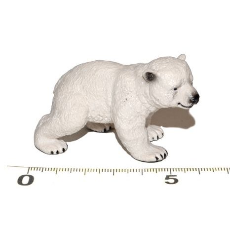 A - Figurină Pui de Urs Polar 6,5 cm, Atlas, W101892