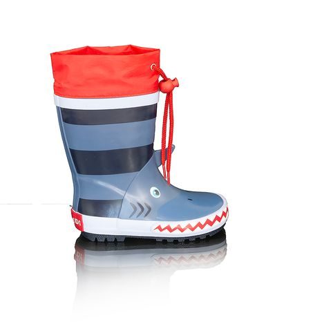 DĚTSKÉ HOLÍNKY GUMOVÉ - POTISK ŽRALOK, PIDILIDI, PL0044-04,  MODRÁ