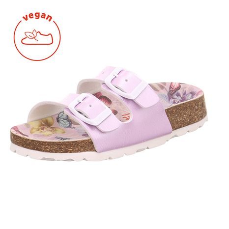 DÍVČÍ KORKOVÉ PANTOFLE SUPERFIT FOOTBAD BLACK 1-800111-8530