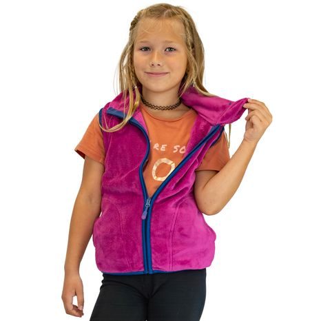 VESTA DÍVČÍ CHLUPATÁ SE STOJÁČKEM, PIDILIDI, PD1140-07, FUCHSIA