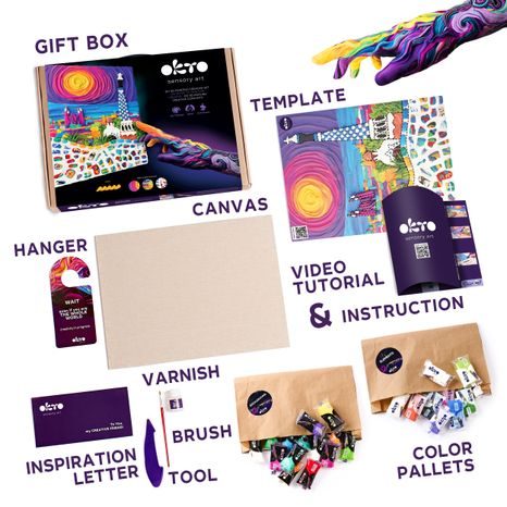 OKTO MALOVÁNÍ HMOTOU MOTIV "#PARK GUELL - BARCELONA" 30X40 CM, OKTO, W051127