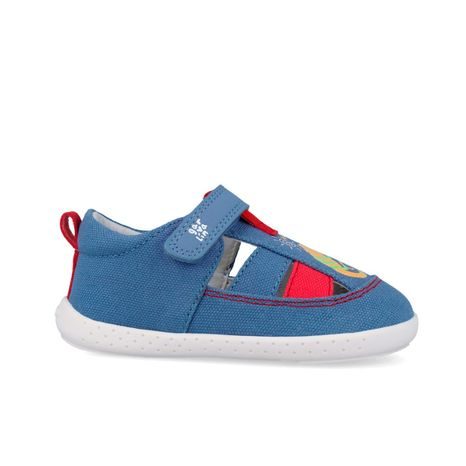 FIÚ BAREFOOT SZANDÁL LONA LAGARTO INDIGO BIOMECANICS 262343-A631