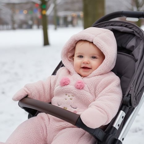 ZIMNÍ DÍVČÍ KOJENECKÁ KOMBINÉZA PIDILIDI PD1169-03 PINK