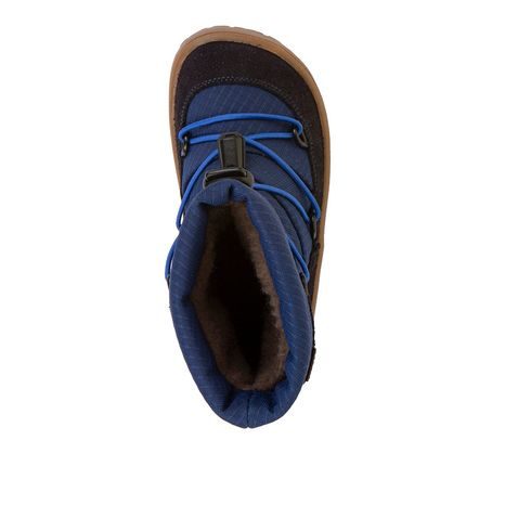 BĂIEȚI GHETE BAREFOOT DE IARNĂ TEX TRACK WOOL DARK BLUE FRODDO G3160251