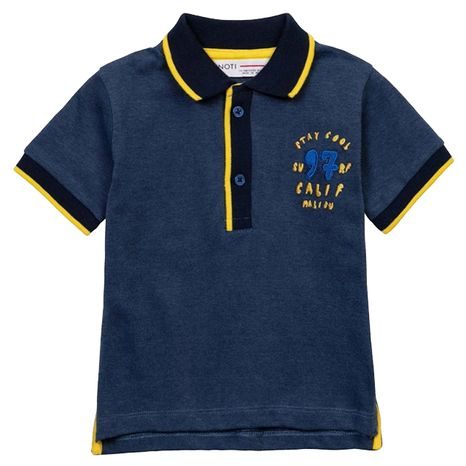 Tricou polo cu mânecă scurtă pentru băieți, Minoti, Cali 9, albastru