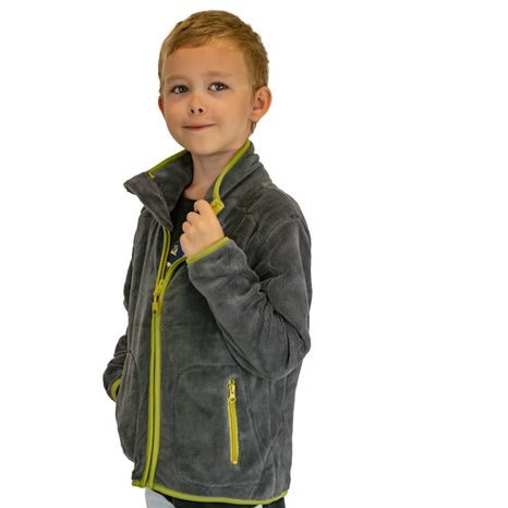 MIKINA DĚTSKÁ CHLUPATÁ SE STOJÁČKEM, PIDILIDI, PD1139-09, ŠEDÁ