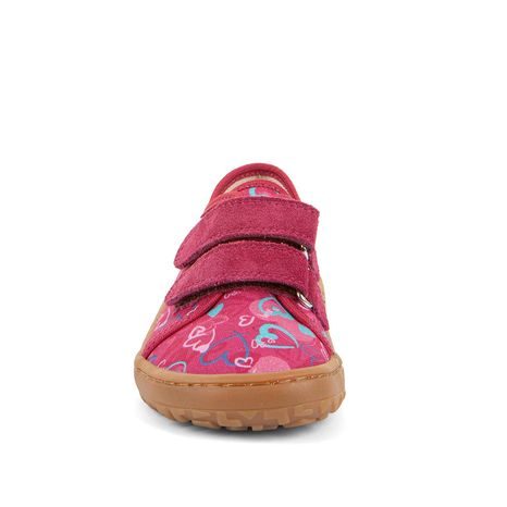DIEVČENSKÉ PLÁTENÉ BAREFOOT TENISKY CANVAS FUXIA+ FRODDO G1700440-24