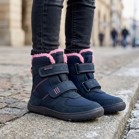 BOCANCI DE IARNĂ BAREFOOT PENTRU FETE PRO-TEX PROTETIKA LORA NAVY