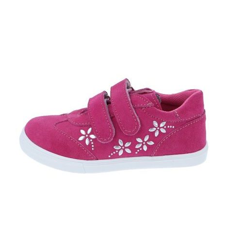 dievčenská celoročná vychádzková obuv J053 / S / kvetmi ružová, JONAP, ružová 