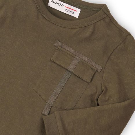 TRICOU PENTRU BĂIEȚI, CU MÂNECĂ LUNGĂ, MINOTI, RANGER 5, KAKI