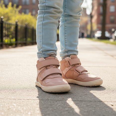 DIEVČENSKÉ CELOROČNÉ BAREFOOT TOPÁNKY PROTETIKA TIRA PINK