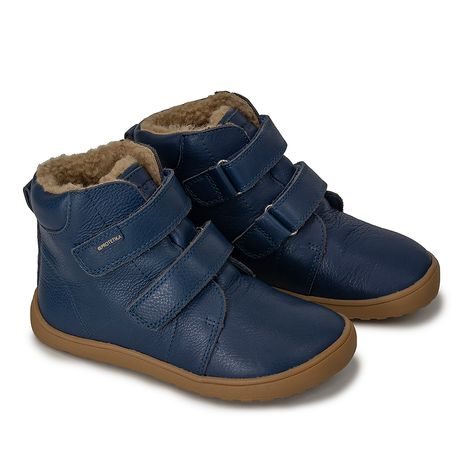 CHLAPECKÉ ZIMNÍ BAREFOOT BOTY DARYK NAVY, PRO-TEX, PROTETIKA, MODRÁ