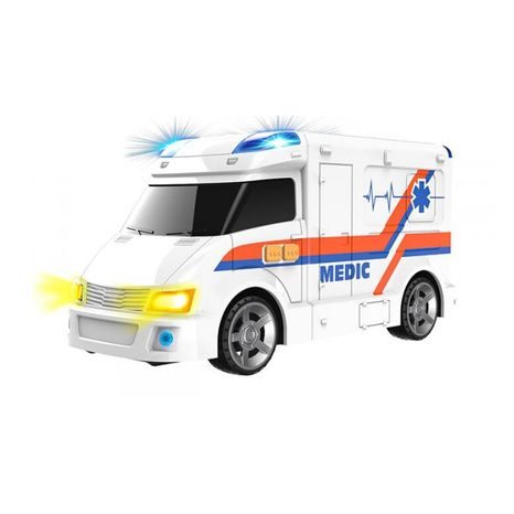 Ambulanță cu efecte de lumină și sunet 34 cm, Wiky Vehicles, W105306