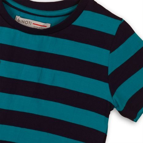 TRIČKO CHLAPECKÉ S KRÁTKÝM RUKÁVEM, MINOTI, 1STRIPE 3, MODRÁ