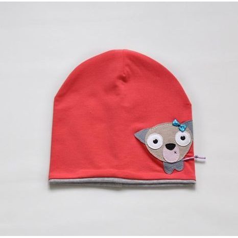 DÍVČÍ ČEPICE KORÁL, ŠEDÁ, ČIVAVA, YELLOW VIOLET, YV0024, ČERVENÁ