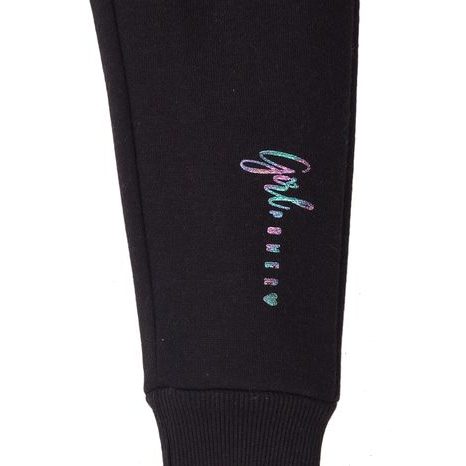 TEPLÁKY DÍVČÍ, MINOTI, 8GFJOG 1, ČERNÁ