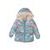 Kabát dívčí Puffa podšitá chlupem, Minoti, Pom 1, světle modrá