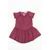 Šaty dievčenské s krátkym rukávom, riasená sukňa, Minoti, ROSEWOOD 6, červená
