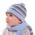 Sapkák és sál, bugga, pd618, kék
