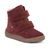 Dívčí zimní barefoot boty ZERU TEX FURRY Bordeaux, Froddo, G2110149-5, červená