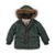 Bunda chlapecká zimní Parka Puffa nylonová, prošívaná, Minoti, CROSS 10, khaki