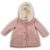 Kabát dívčí vlněný s kapucí, Minoti, Lovely 4, růžová