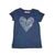 tričko dievčenské letné, Minoti, MEADOW 5, tmavě modrá