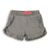 Pantaloni scurți pentru fete cu volane, Minoti, Shell 5, gri