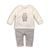 Dojčenský set bavlnený, tričko a nohavice, Minoti, IGLOO 1, šedá